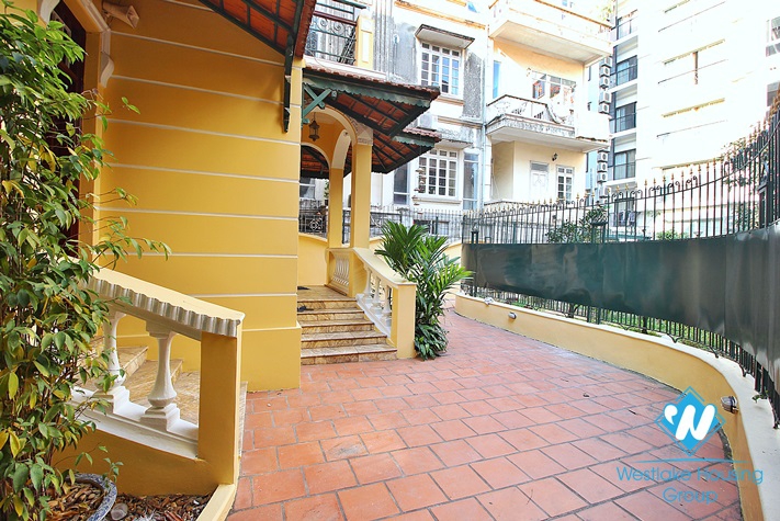 Nice house with big garden for lease in To Ngoc Van st, Tay Ho, Ha Noi